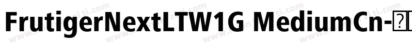 FrutigerNextLTW1G MediumCn字体转换